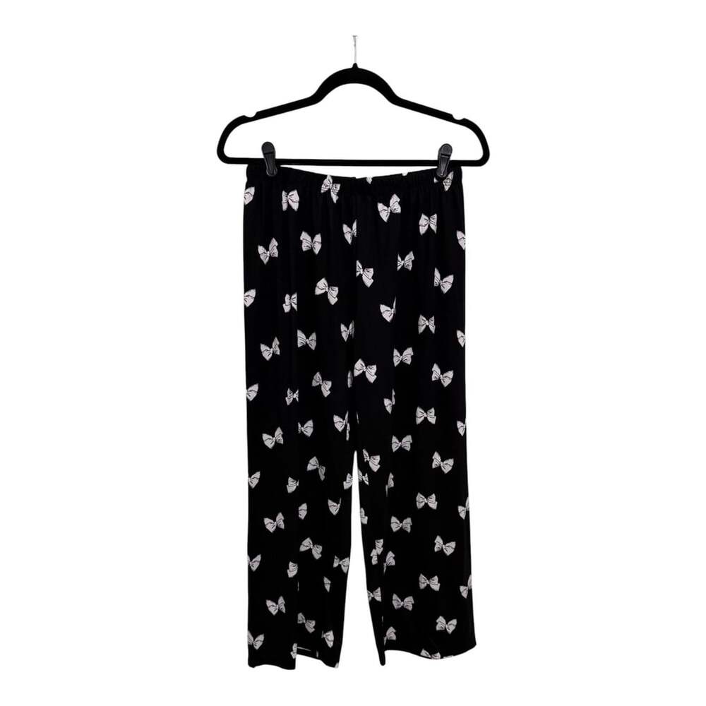Size Small Kate Spade Women's Bow 2-Piece Short Sleeve Capri Pajama Set - Picture 4 of 5